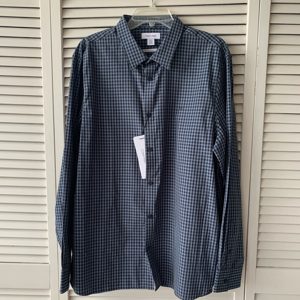 Calvin Klein Cotton Cashmere shirt - sailor blue - XL